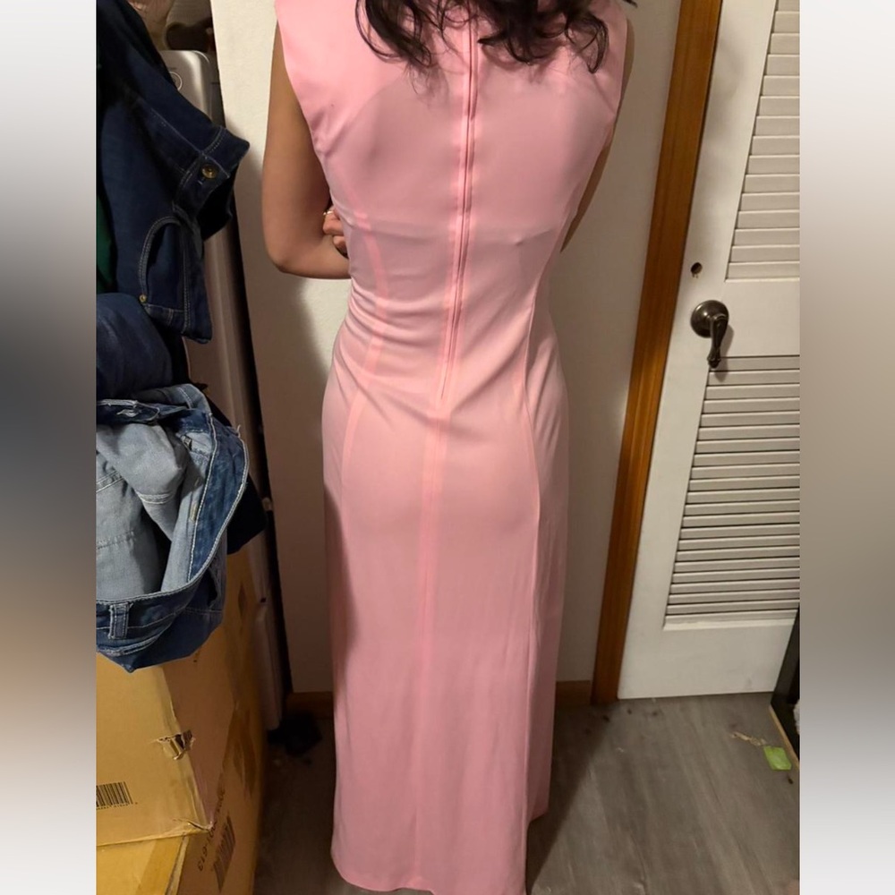 women’s L long pink dress - Picture 3 of 6